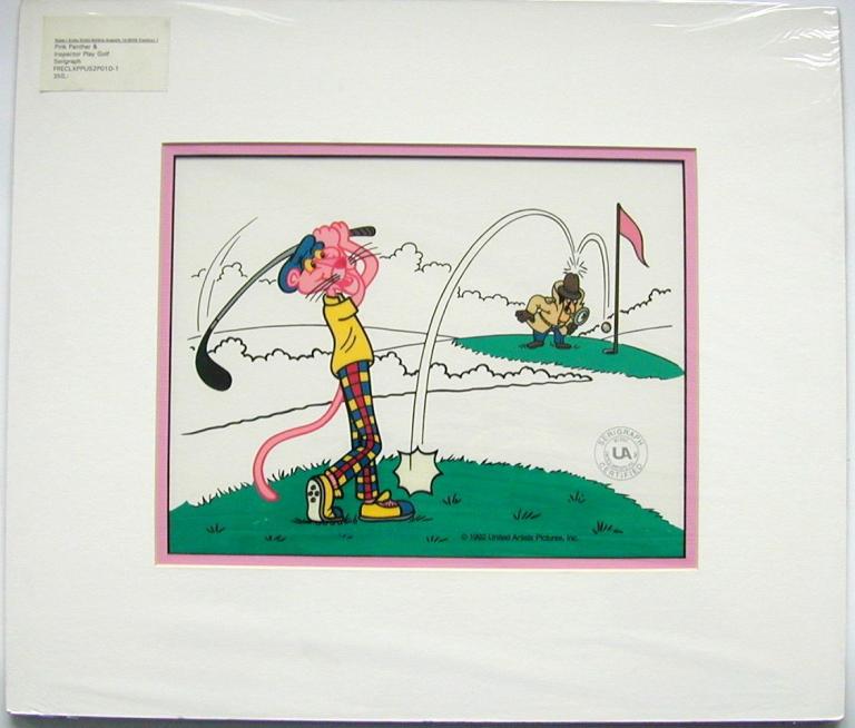 Pink Panther & Inspector Play Golf, Serigraph