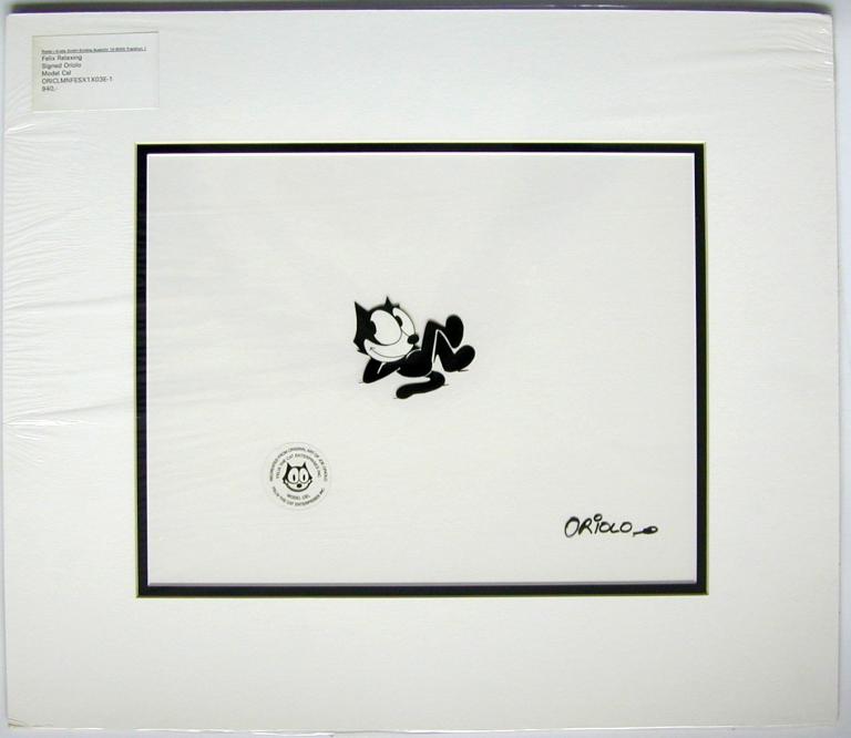 Felix Relaxing Signed Oriolo Model Cel